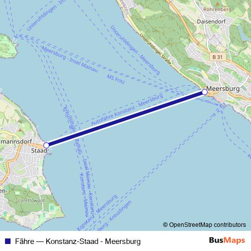 Fähre ferry Line Map