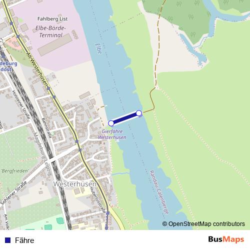 Fähre ferry Line Map