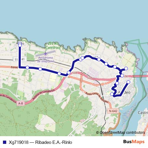 Xg719018 bus Line Map