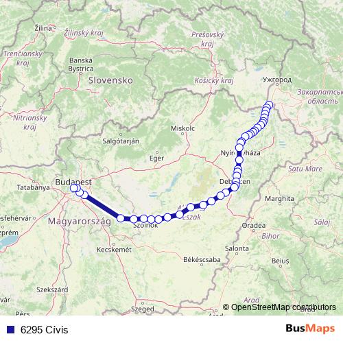 6295 Cívis rail Line Map