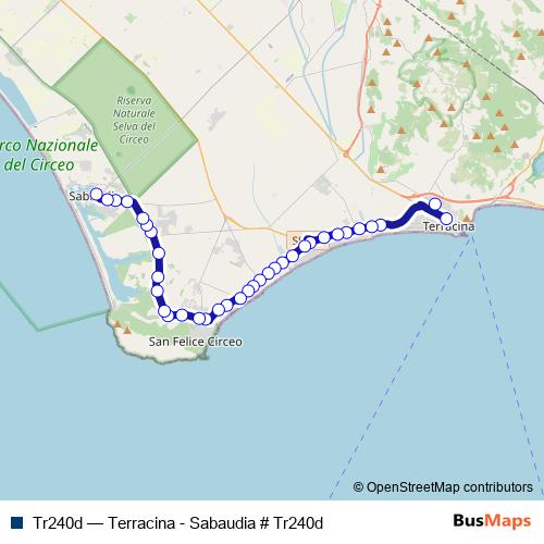Tr240d bus Line Map