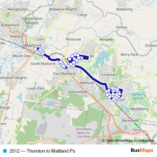 2512 bus Line Map