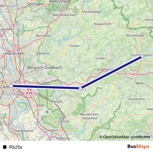 Rb25x bus Line Map
