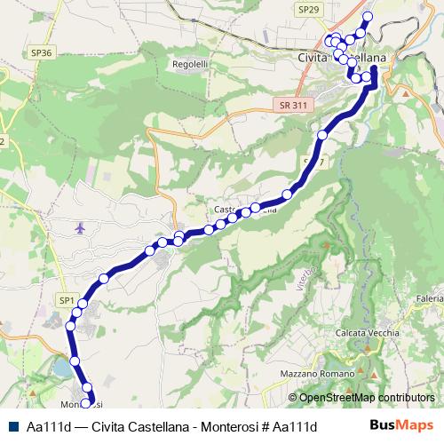 Aa111d bus Line Map