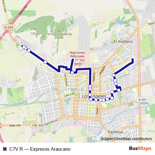 C7V R bus Line Map