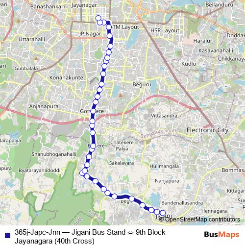 365j-Japc-Jnn bus Line Map