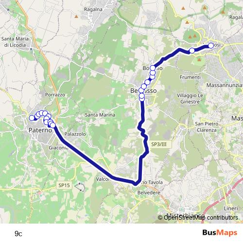 9c bus Line Map