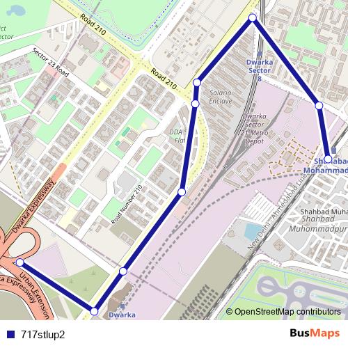 717stlup2 bus Line Map