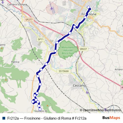 Fr212a bus Line Map