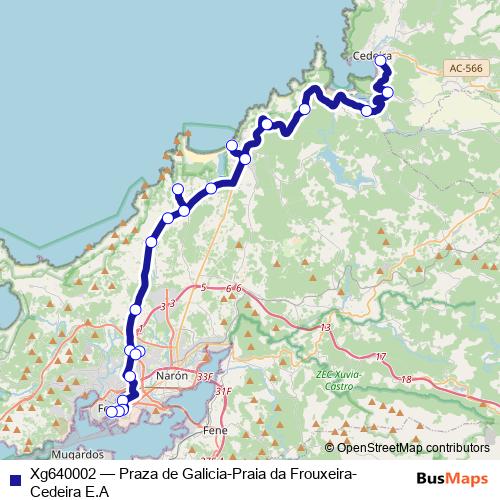 Xg640002 bus Line Map