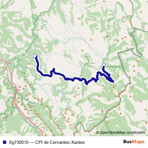 Xg730010 bus Line Map