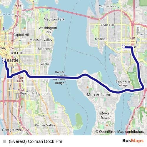 (Everest) Colman Dock Pm bus Line Map