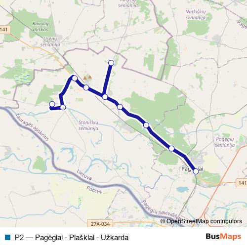 P2 bus Line Map