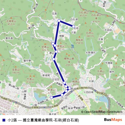 小2區 bus Line Map