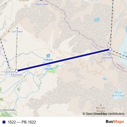 1522 cable-car Line Map