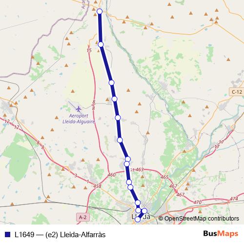 L1649 bus Line Map