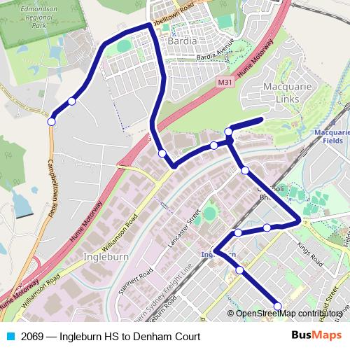 2069 bus Line Map