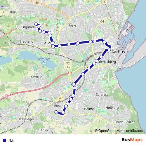 4a bus Line Map