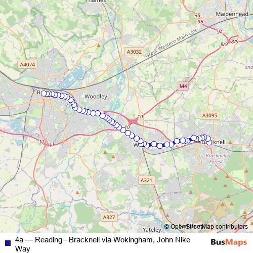 4a bus Line Map