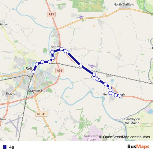 4a bus Line Map