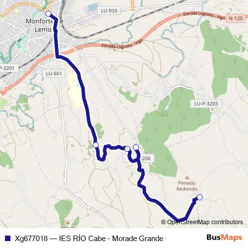 Xg677018 bus Line Map