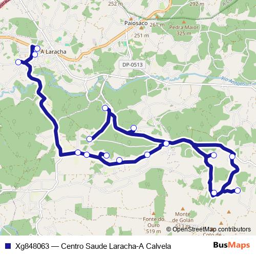 Xg848063 bus Line Map