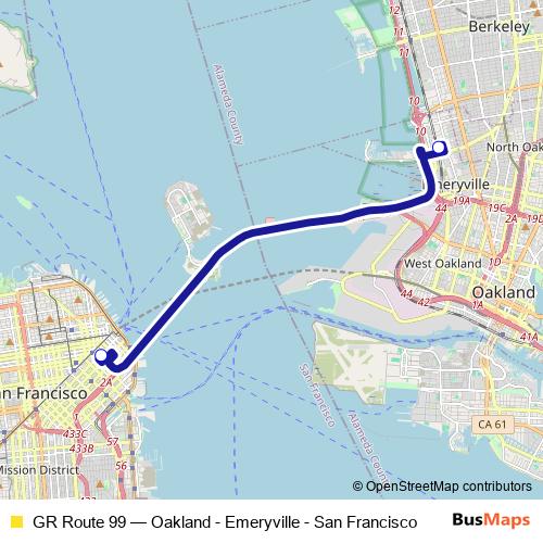 GR Route 99 bus Line Map