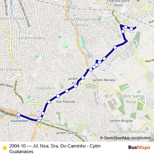 2004-10 bus Line Map