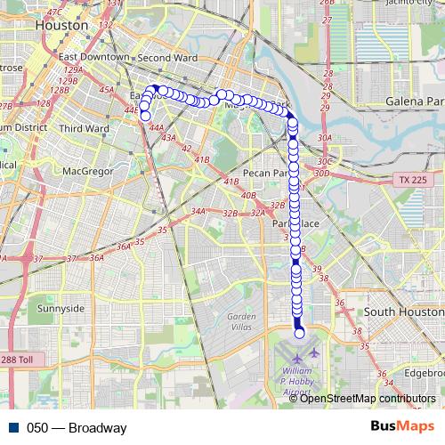 050 bus Line Map