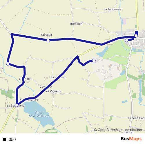 050 bus Line Map