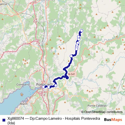 Xg860074 bus Line Map