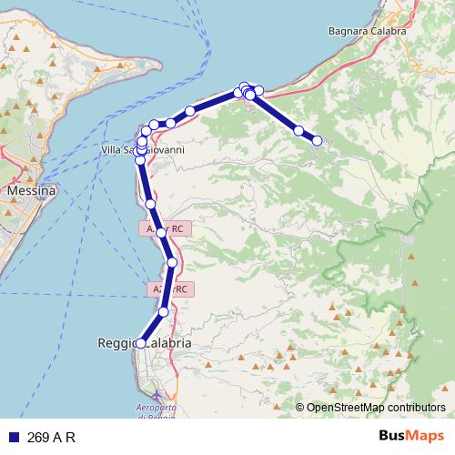 269 A R bus Line Map