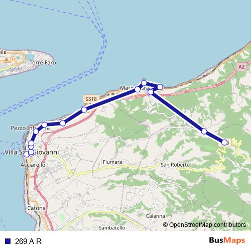269 A R bus Line Map