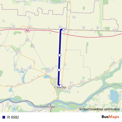 R 8592 rail Line Map