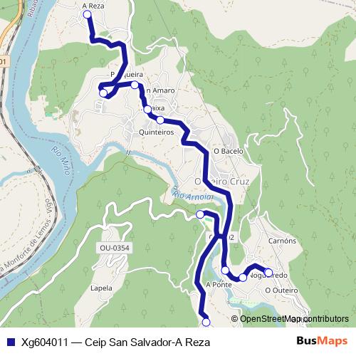 Xg604011 bus Line Map