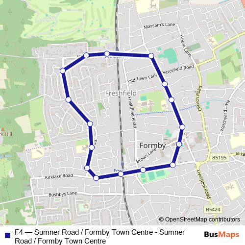F4 bus Line Map