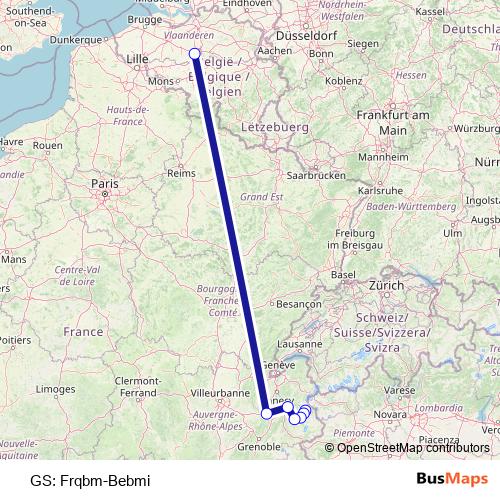 GS: Frqbm-Bebmi rail Line Map