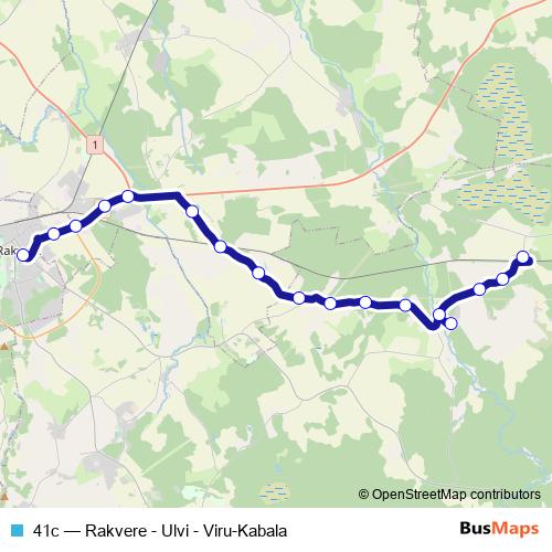 41c bus Line Map