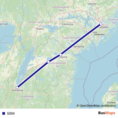 5084 bus Line Map