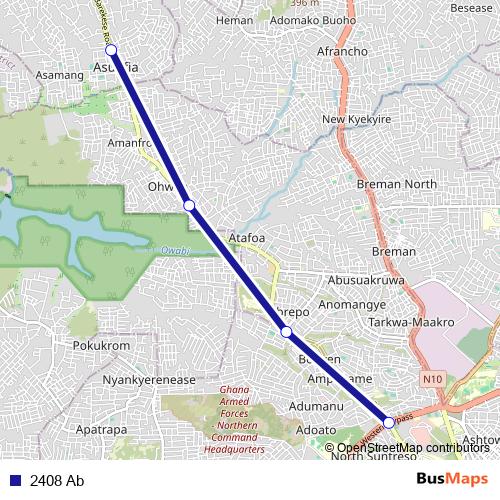 2408 Ab bus Line Map