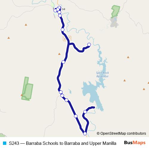 S243 bus Line Map