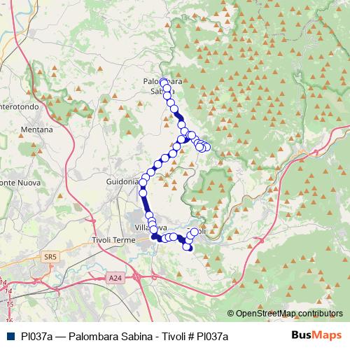 Pl037a bus Line Map