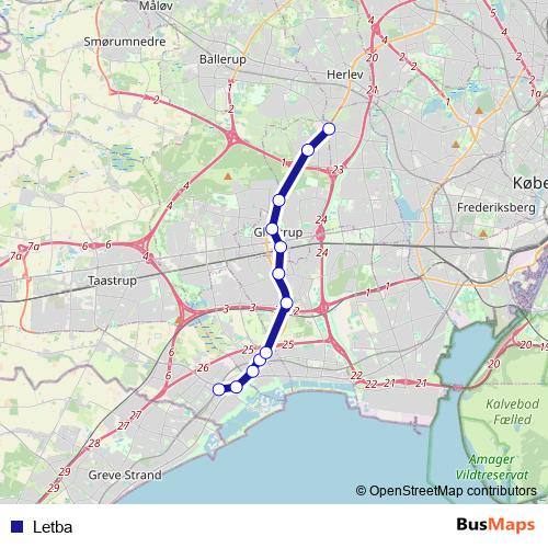 Letba bus Line Map