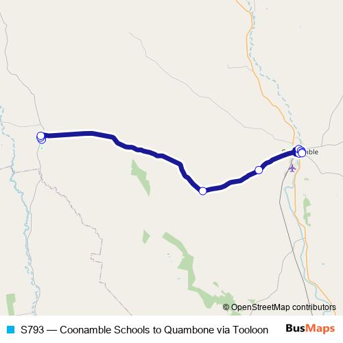S793 bus Line Map