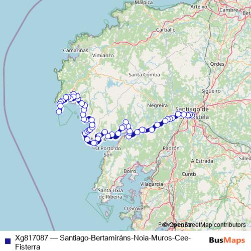 Xg817087 bus Line Map