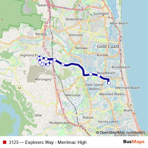 3123 bus Line Map