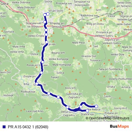 PR A15 0432 1 (62048) bus Line Map