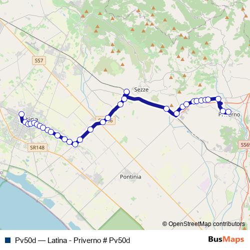 Pv50d bus Line Map