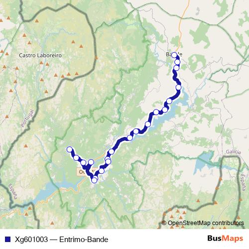 Xg601003 bus Line Map