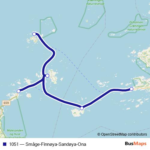 1051 ferry Line Map